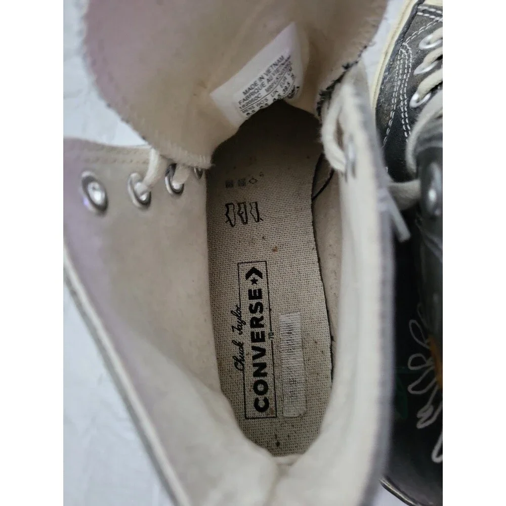 Converse Chuck 70 High Maybe Tomorrow Daisy Custom DIY Loves Me Not Size 6.5